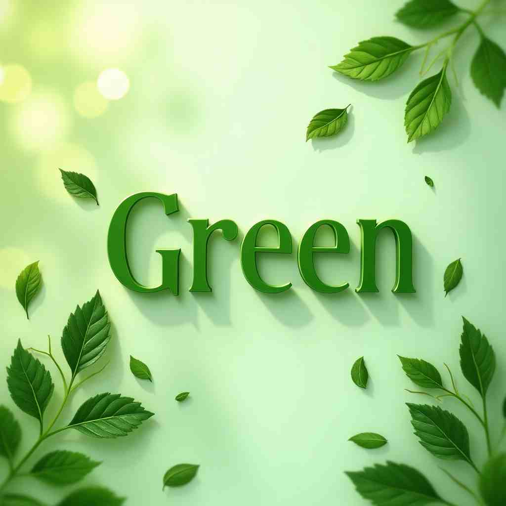 Green theme web template vector design